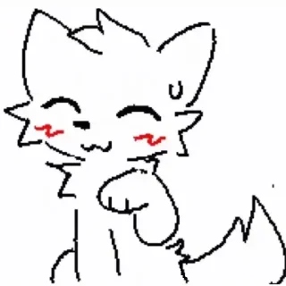 Telegram stiker 🥺 Silly cat made by @Silly_catQ
