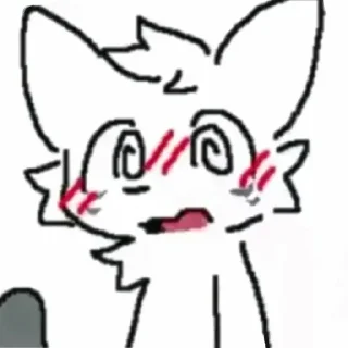 Telegram stiker 😳 Silly cat made by @Silly_catQ