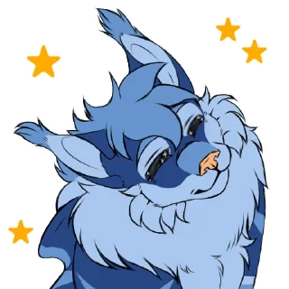 Video sticker 🤩 Neptune - Spiralyfox's fursona | By Junk Dirtivy