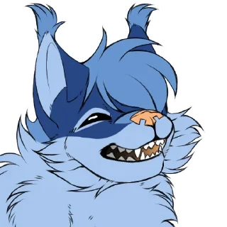 Video sticker 😄 Neptune - Spiralyfox's fursona | By Junk Dirtivy