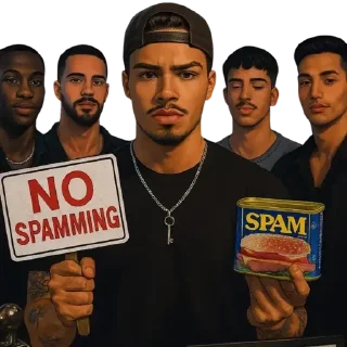 Sticker 🚫 No spamming, Pooh