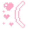 Sticker 🥛 𐔌՞ᱹ ﹼ ̫ ᱹ՞𐦯 kawai pixel 🥛 @kiokome