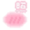 Sticker 🥛 𐔌՞ᱹ ﹼ ̫ ᱹ՞𐦯 kawai pixel 🥛 @kiokome