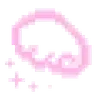 Sticker 🥛 𐔌՞ᱹ ﹼ ̫ ᱹ՞𐦯 kawai pixel 🥛 @kiokome
