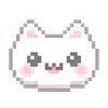Sticker 🥛 𐔌՞ᱹ ﹼ ̫ ᱹ՞𐦯 kawai pixel 🥛 @kiokome