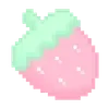 Sticker 🥛 𐔌՞ᱹ ﹼ ̫ ᱹ՞𐦯 kawai pixel 🥛 @kiokome