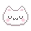 Sticker 🥛 𐔌՞ᱹ ﹼ ̫ ᱹ՞𐦯 kawai pixel 🥛 @kiokome