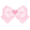 Sticker 🥛 𐔌՞ᱹ ﹼ ̫ ᱹ՞𐦯 kawai pixel 🥛 @kiokome