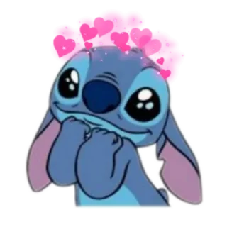 Telegram stiker 💖 Stitch by @norbekoff