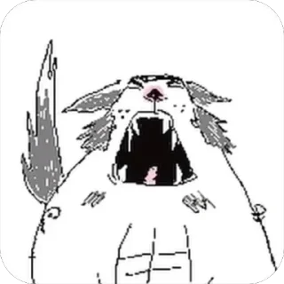 Telegram sticker 🫥 my last brain cell but hampter
