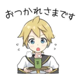 Telegram sticker 🍌 🍌Kagamine Len🎤 ( @Ilove_Ventii )