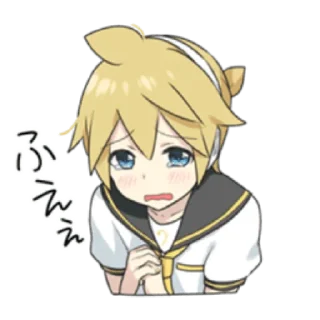 Telegram sticker 🍌 🍌Kagamine Len🎤 ( @Ilove_Ventii )