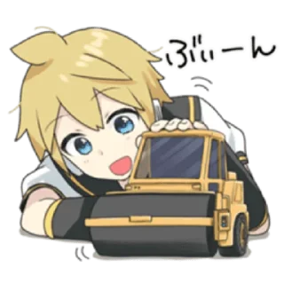 Sticker 🍌 🍌Kagamine Len🎤 ( @Ilove_Ventii )