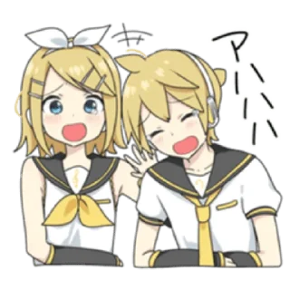 Telegram sticker 🍌 🍌Kagamine Len🎤 ( @Ilove_Ventii )
