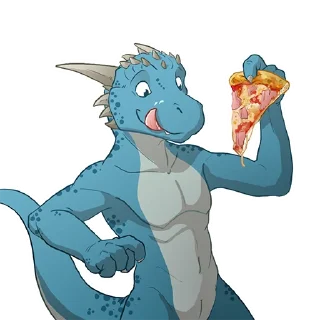 Telegram stiker 🍕 Max the Kobold Alchemist