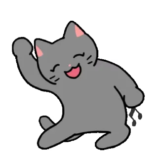 Sticker 🕺 MeowMan by @GIFSTIKI