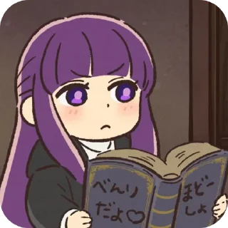 Telegram sticker 📖 Fern @figurinhasdakoyu