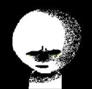 Telegram sticker 🫥 зелена я амёба :: @fStikBot