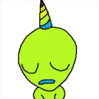 Video sticker 🥳 зелена я амёба :: @fStikBot