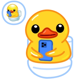 Telegram sticker 🚽 Duck+2