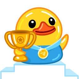 Telegram sticker 🏆 Duck+2