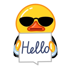Telegram sticker 😎 Duck+2