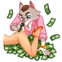 Telegram sticker 💵 The Wolf of Wall Street