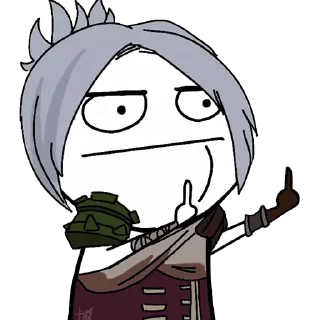 Telegram sticker 🖕 League of Trolls (@TodorokiShouto)