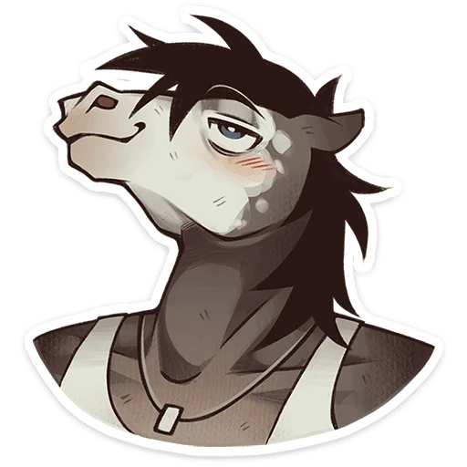 Telegram sticker 🐴 Конь Гром • @TgSticker