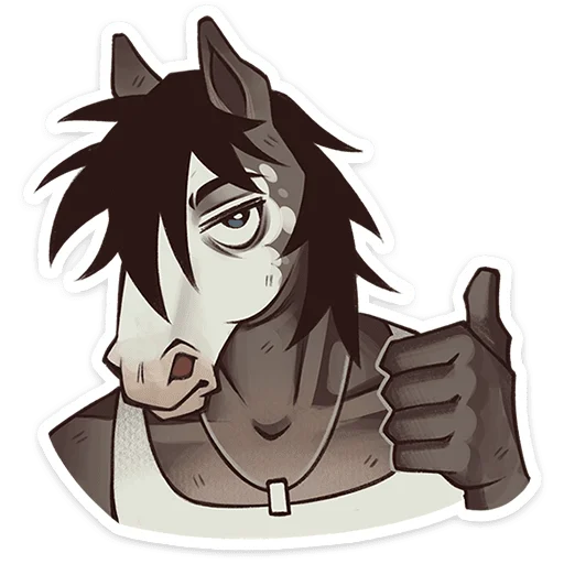 Sticker 🐴 Конь Гром • @TgSticker