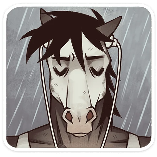 Telegram sticker 🐴 Конь Гром • @TgSticker