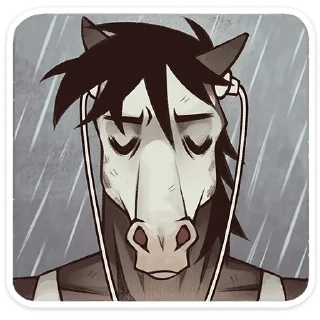 Video sticker 🐴 Конь Гром • @TgSticker