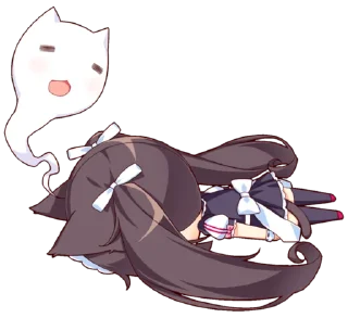 Телеграм стикер 😿 Nekopara