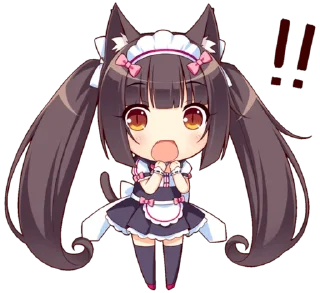 Телеграм стикер 🙀 Nekopara