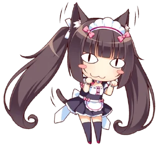 Телеграм стикер 😼 Nekopara