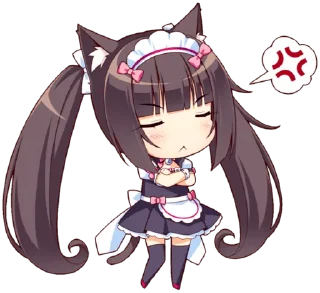 Телеграм стикер 😾 Nekopara