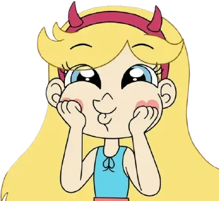 Telegram stiker 😙 Star Butterfly ➜ @AnimeStickersIndo