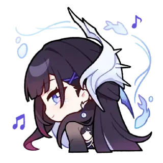 Telegram sticker 🤩 Hysilens 🤍 |  @aiichti