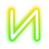Video sticker 🔠 neon letters 3 of ...
