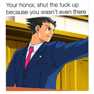 Телеграм стикер 🤬 @betterkillyourself autistic attorney