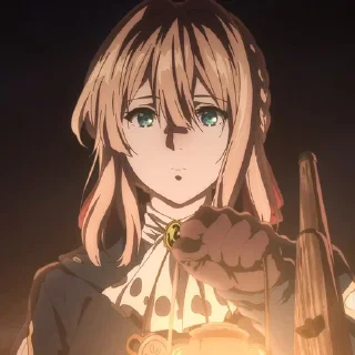 Telegram sticker 😟 Violet Evergarden • @animestickersii