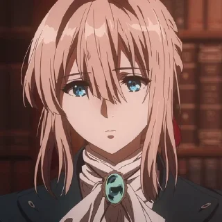 Telegram sticker 😕 Violet Evergarden • @animestickersii