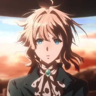 Telegram sticker 😧 Violet Evergarden • @animestickersii