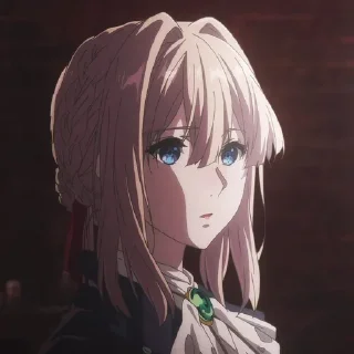 Video sticker 😧 Violet Evergarden • @animestickersii