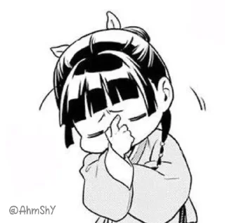 Telegram sticker 🍵 - ᗷY @ahMshY 𓉮 . Maomao ( Manga )