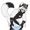 Telegram sticker 😯 Foxer NSFW