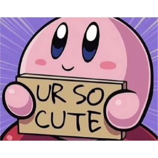 Telegram stiker 😘 kirby!