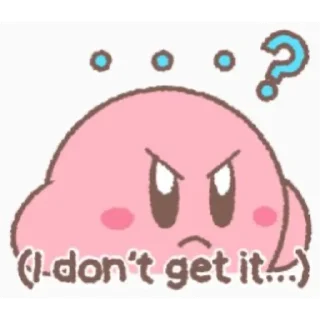 Telegram stiker 😠 kirby!