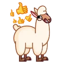 Video sticker 👍 Lama