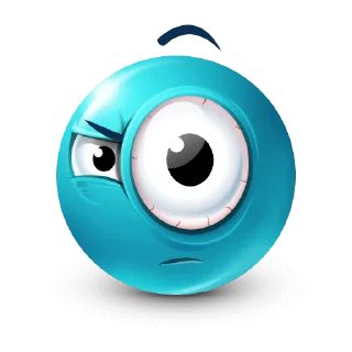 Telegram sticker 👁 бирюзовые эмоджи @nmhlp